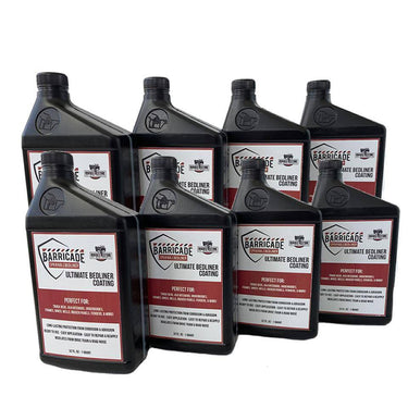 Barricade Ultimate Sprayable Bedliner Coatings Extra Large Kit (8) Quarts Without Sprayer BLACK